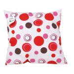 Coussin ''bulles rouge'' 40 x 40 cm