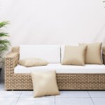 Coussins de canap� lot de 4 beige 60x60 cm tissu vidaxl
