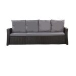 Coussins de canapé de jardin en résine tressée 168x50x7 + 356x50cm set de coussins 3 places lot de coussins ... Coussins de canapé de jardin en résine tressée 168x50x7 + 356x50cm set de coussins 3 places lot de coussins ...