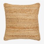 Coussin carr� en jute (40x40 cm) ticmon sklum naturel