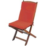 Coussin de chaise ext�rieur assise et dossier terracotta 40x90 cm