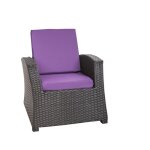 Coussins de chaise en rsine tresse 56x52x7cm lot de 6 coussins de chaise, extrieur coussin avec dossiercous ...