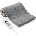 Coussin chauffant electrique 30x60 cm pour le dos, les paules, la nuque chauffage grande taille rapide ...