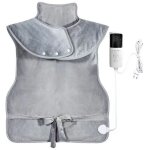 Coussin chauffant electrique pour le dos nuque �paules la nuque 60 x 100 cm chauffage du dos avec arr�t ...