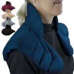Coussin chauffant, tour de cou pour épaules et nuque - bleu - vivezen Coussin chauffant, tour de cou pour épaules et nuque - bleu - vivezen