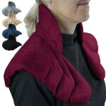 Coussin chauffant, tour de cou pour épaules et nuque - prune - vivezen Coussin chauffant, tour de cou pour épaules et nuque - prune - vivezen