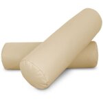 Coussin cylindrique 50x15 �cru pack 2 unit�s 50x15 �cru