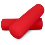 Happers - coussin cylindrique 50x15 rouge pack 2 unit�s 50x15 rouge