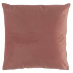 Coussin dco uni 'velvetine' 40x40cm rose