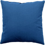 Coussin déhoussable 60 x 60 cm lola 100% coton coloris cobalt Coussin déhoussable 60 x 60 cm lola 100% coton coloris cobalt