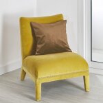 Coussin dhoussable en sudine colore beige 45x45 cm
