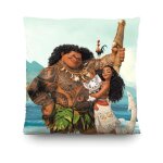 Coussin - disney vaiana maui et pua pig - 40x40 cm