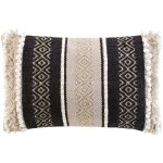 Coussin ethnique avec fils lurex multicolore 30x50 cm