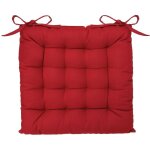 Galette de chaise rouge 38x38cm atmosphera crateur d'intrieur