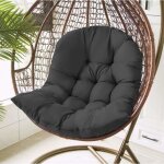 Coussin fauteuil rotin, balanoire suspendue oeuf rotin chaise coussin jardin patio housse de coussin ...