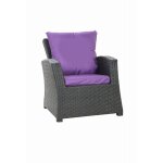 Coussins de fauteuil tressé en résine 56x52x7 + 56x50 2pcs coussin de jardin violet coussin de chaise ... Coussins de fauteuil tressé en résine 56x52x7 + 56x50 2pcs coussin de jardin violet coussin de chaise ...