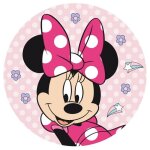 Coussin forme minnie disney - rose  pois blanc