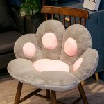 Coussin de griffe de chat, coussin de si�ge en peluche doux et mignon, tapis de sol chaud en forme de ...