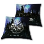 Coussin harry potter - blason hogwarts - ch�teau de poudlard - 35x35 cm