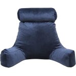 Bananair - coussin de lecture velours - 65x80 cm bleu nuit