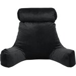 Coussin de lecture velours - 65x80 cm noir bananair
