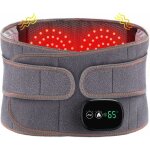 Cyslmuk - coussin lombaire chauffant �lectrique, bande chauffante arri�re sans fil avec 3 modes de massage ...