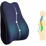 Coussin lombaire ergonomique en mousse  mmoire de forme avec housse lavable et sangle rglable pour ...