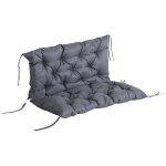 Coussin matelas assise dossier pour banc de jardin balancelle canap grand confort 100 x 98 x 8 cm gris ...