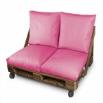 Coussin multi - usage sol ou dossier ou sige pour palette extrieur rose happers 60x60 rose