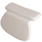 Coussin, oreiller de bain avec ventouses pour baignoire, spa - blanc vivezen