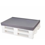 Setgarden - coussin pour palette 120x50 gris, coussins de jardin, grands coussins de sol, coussins de ...