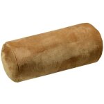 Coussin polochon doudou couleur camel