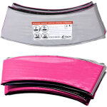 Kangui - coussin de protection trampoline ø 430 cm - rose et gris Kangui - coussin de protection trampoline ø 430 cm - rose et gris
