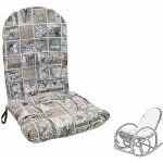 Okaffarefatto - coussin pour rocking chair grosse semelle en bambou avec motif coeurs Okaffarefatto - coussin pour rocking chair grosse semelle en bambou avec motif coeurs