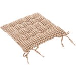 Coussin de siège à carreaux floral, 38 x 38 cm Coussin de siège à carreaux floral, 38 x 38 cm