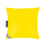 Coussin similicuir indoor jaune happers 50x50 jaune