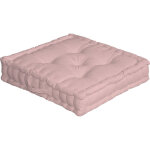 La maison d'amelie - coussin de sol 50x50x10 cm swimcool 100% coton coloris vieux rose