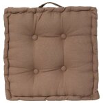 Coussin de sol 'dorian' 40x40cm taupe Coussin de sol 'dorian' 40x40cm taupe