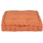 Coussin de sol pour enfant en coton berlingot, couleur terracotta - rose, 40x40 cm ? atmosphera crateur ...