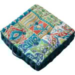 Coussin de sol exotique persan, motif cachemire mditation yoga coussin de sige style classique bouton ...