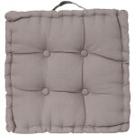 Atmosphera - coussin de sol matelass� - 40 x 40 cm - gris - galette de sol - livraison gratuite