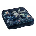 Coussin de sol imprim 'fabulous' 40x40cm bleu