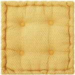 Coussin de sol otto jaune 40x40cm atmosphera crateur d'intrieur