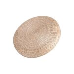 Coussin de sol en paille rustique - si�ge de m�ditation - pouf pour la d�coration de la maison 40x40x6cm ...