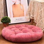 Coussin de sol, coussin de si�ge touffet� de forme ronde �paissir le coussin de m�ditation en velours ...