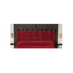 Tte de lit matelasse  brides rouge - 70x160cm - rouge