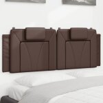Coussin de t�te de lit marron 120 cm similicuir vidaxl