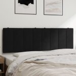 Coussin de t�te de lit noir 160cm velours