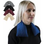 Vivezen - coussin, tour de cou chauffant 50 x 12 cm - bleu