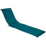 Hesperide ? coussin bain de soleil bleu canard 190 x 60 cm ? polyester d�perlant ? d�houssable et lavable ...